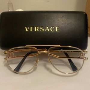 Versace Women's Gold Frame Glasses